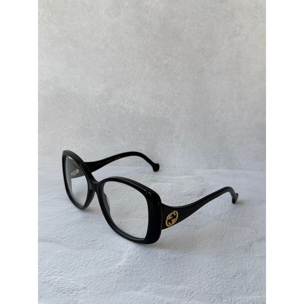 NEW Gucci GG1236O Black Square Eyeglasses Frames - Picture 4 of 7